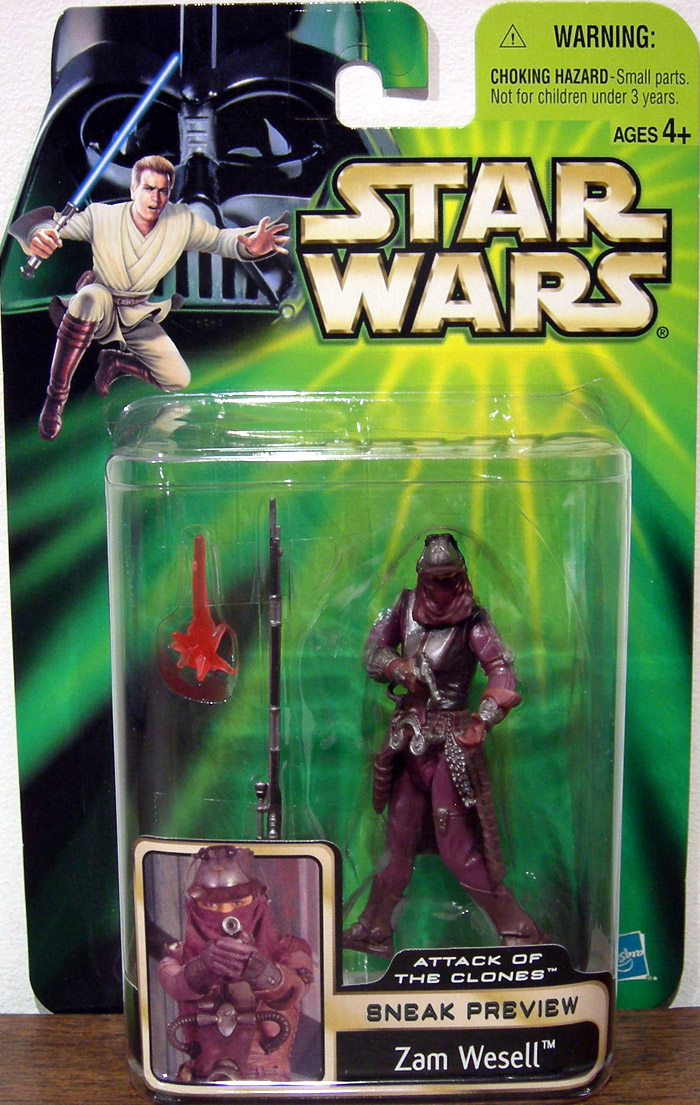 Zam Wesell Sneak Preview Star Wars Attack Clones action figure